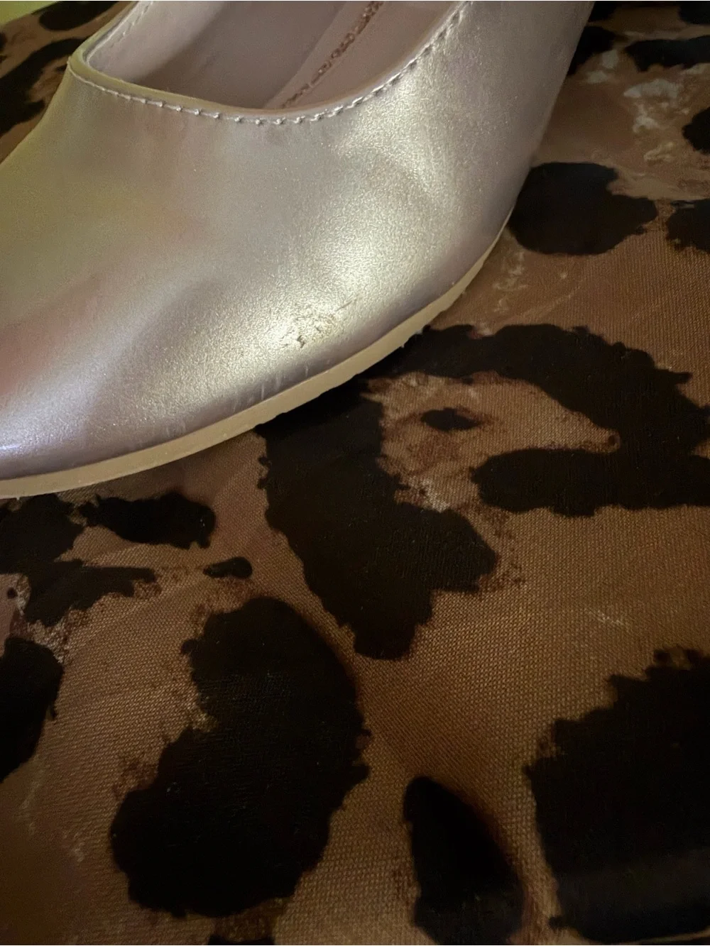 Nine West shiny metallic